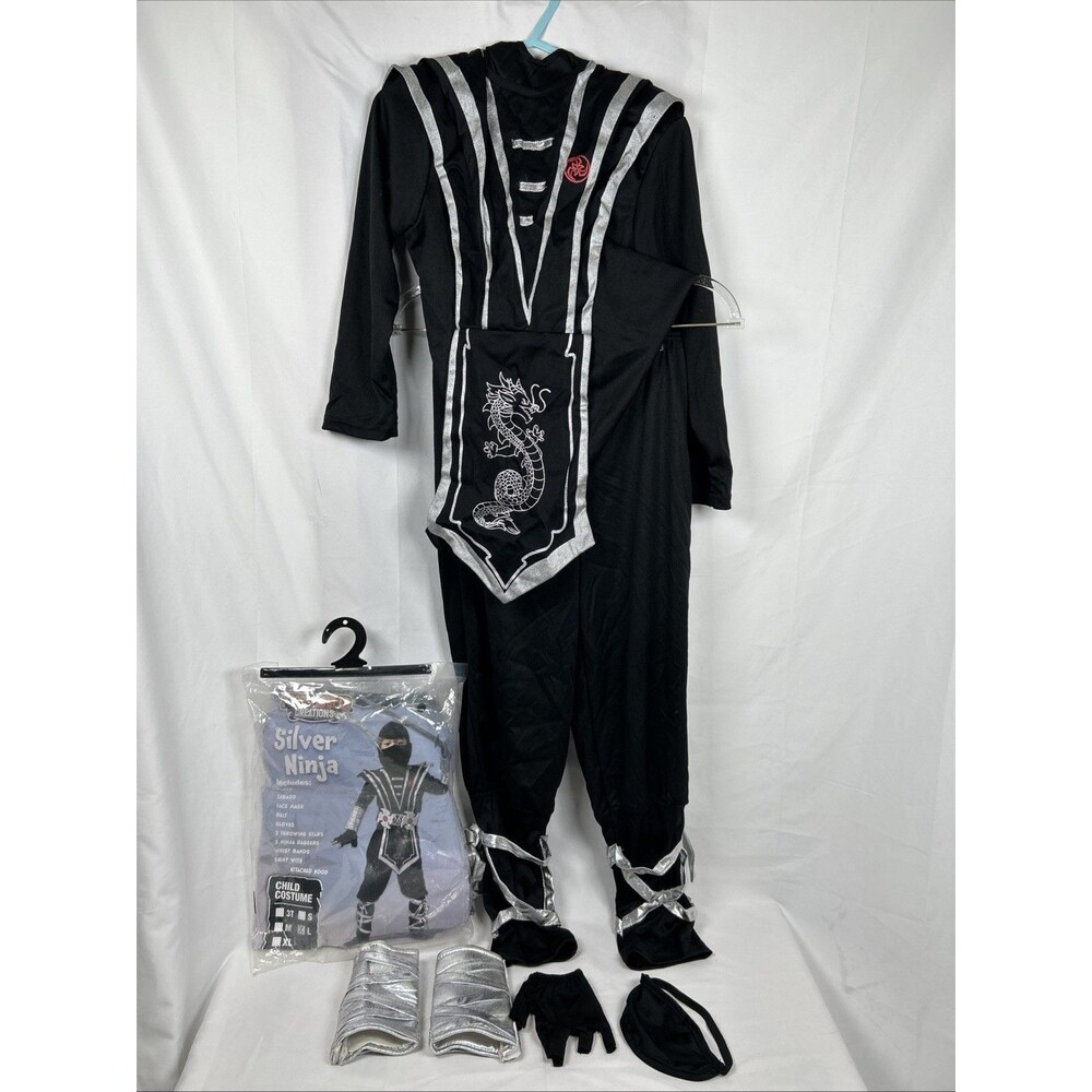 Spooktacular Creations Silver Ninja Child Costume Kids Size Large